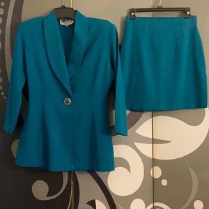 💚SOLD Vintage 70’s blazer skirt two Pc